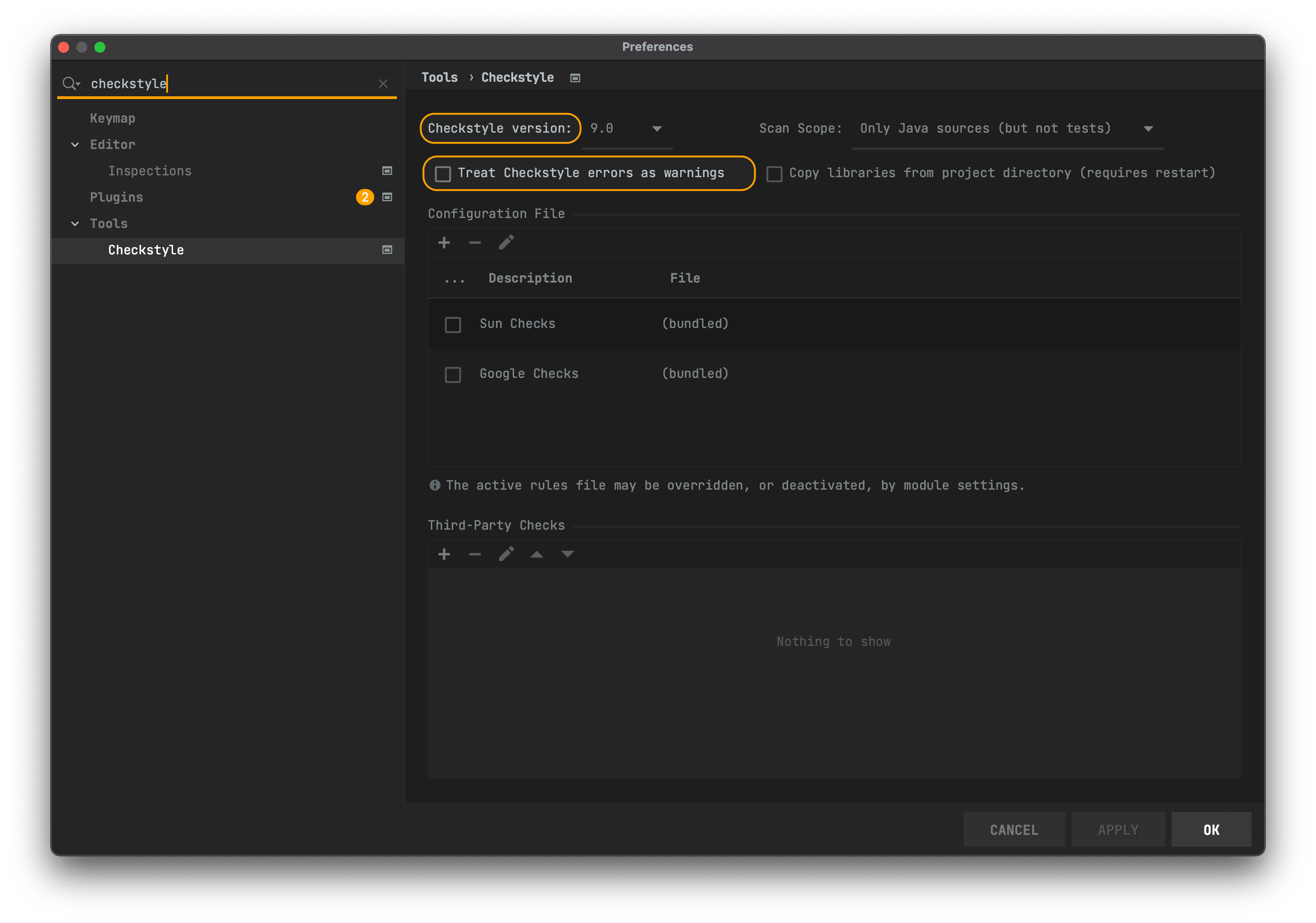 Intellij checkstyle formatter juneyr dev